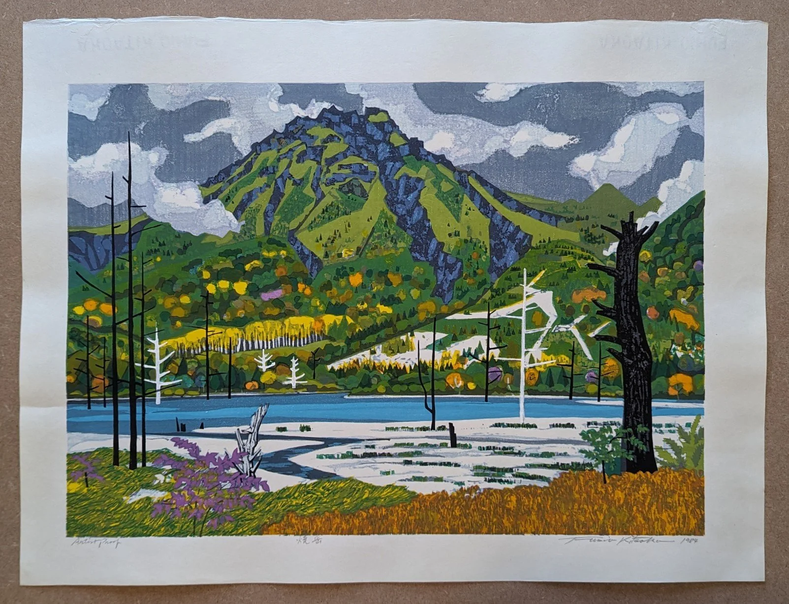 Fumio Kitaoka - 焼岳 (Mt. Yake) | Japanese Prints